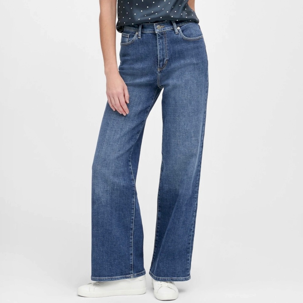 Banana Republic High-Rise Wide Leg Jeans